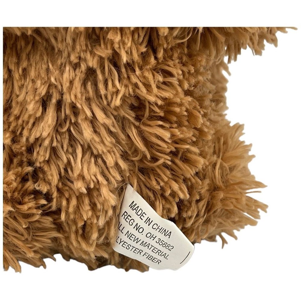 Small Fluffy Tan Brown Jointed Teddy Bear 7 in Plush Stuffed Animal Retro - Picture 5 of 8